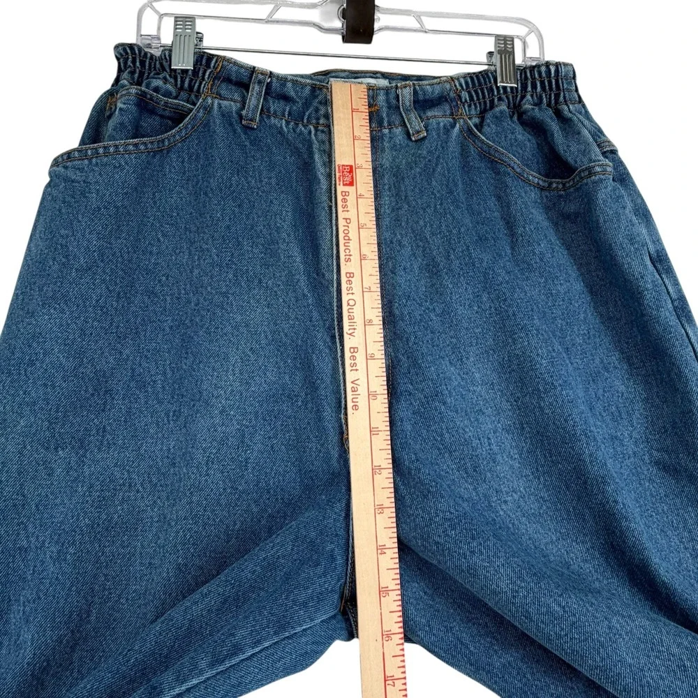 Vintage Corner Stone Womens Plus 18W High Rise Cinched Waist Mom Jeans Tapered